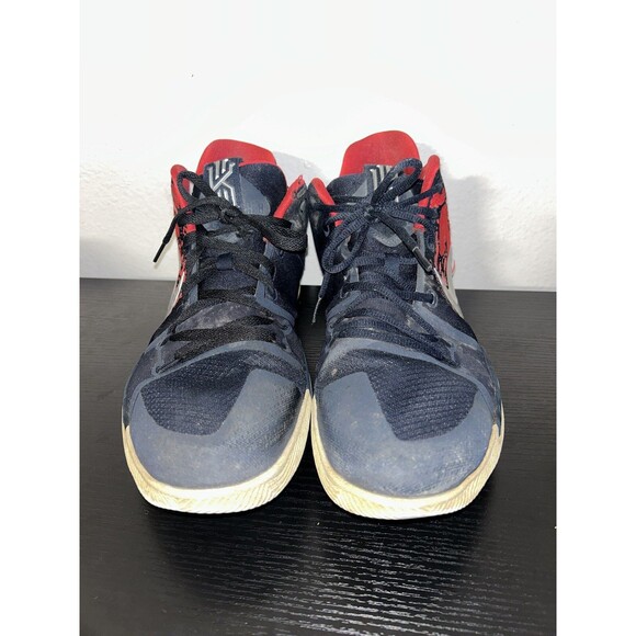 Nike Kyrie 3 Samurai Men’s Red White Shoes Sneakers 852395-900 Sz 14 main image 8
